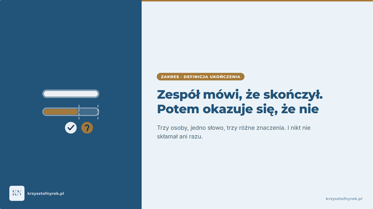 Zespół mówi, że skończył. Potem okazuje się, że nie